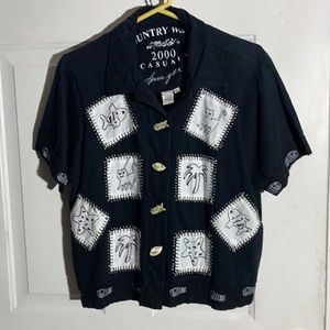 Good condition Country Wear 2000 linen short sleeve jacket size PL